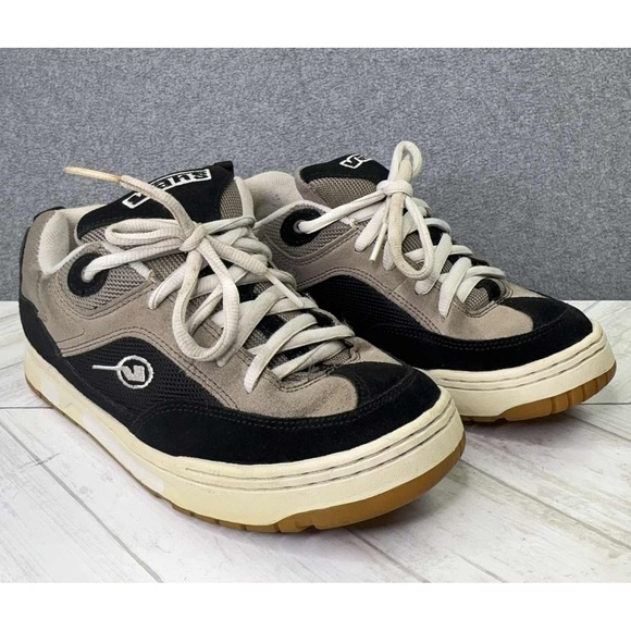 Vintage VANS Graph Skateboard Chunky Shoes Men's Size 8‎ Y2K 90s Black Taupe